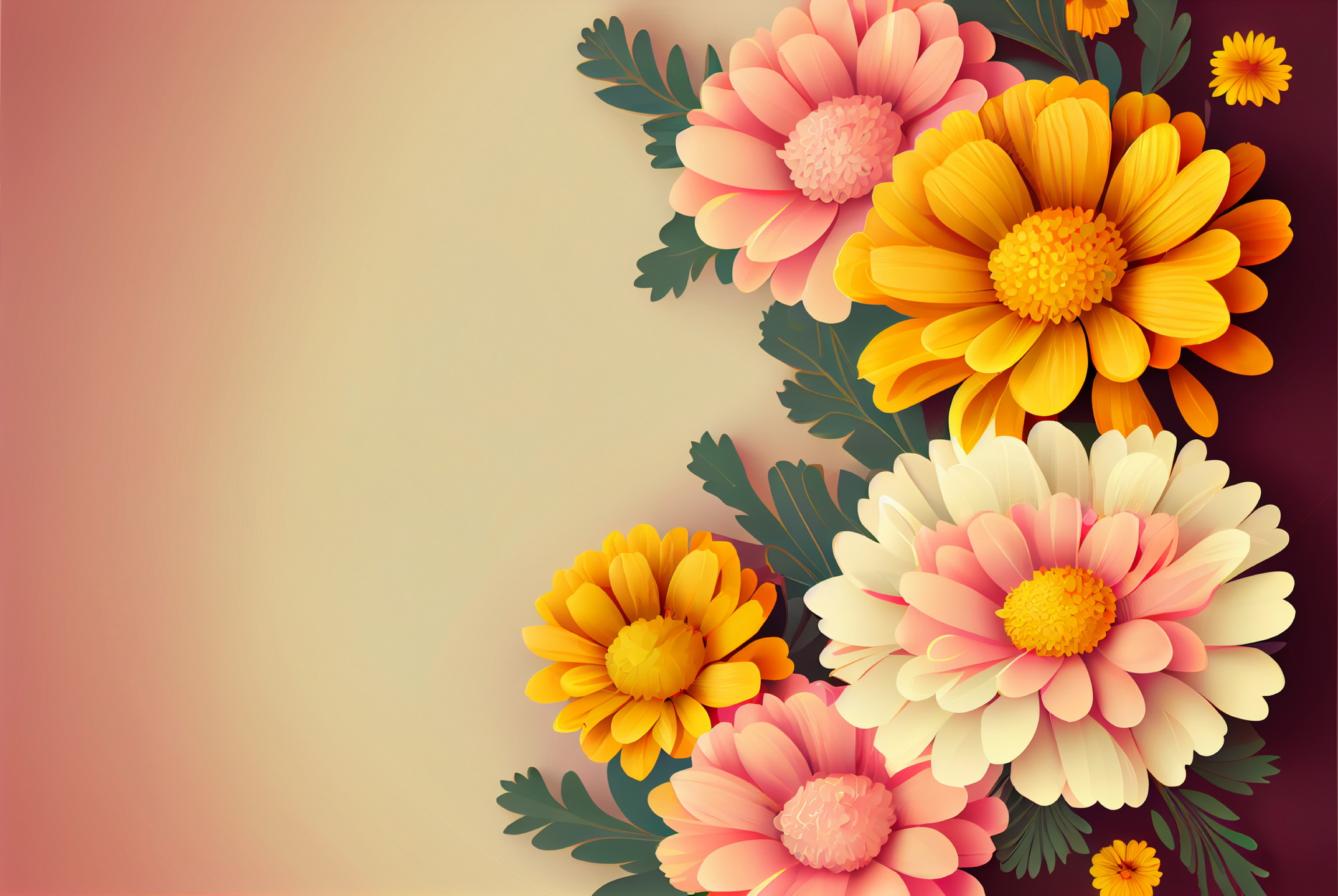 Floral Frame Graphics Elemet (206)