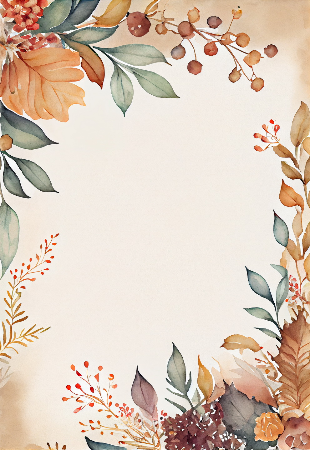Floral Frame Graphics Elemet (217)