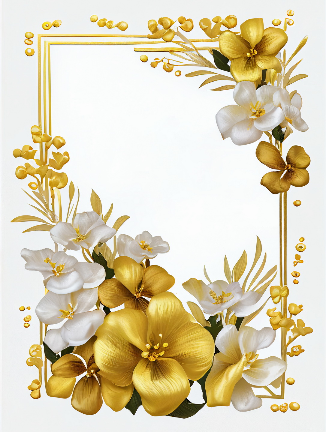Floral Frame Graphics Elemet (227)