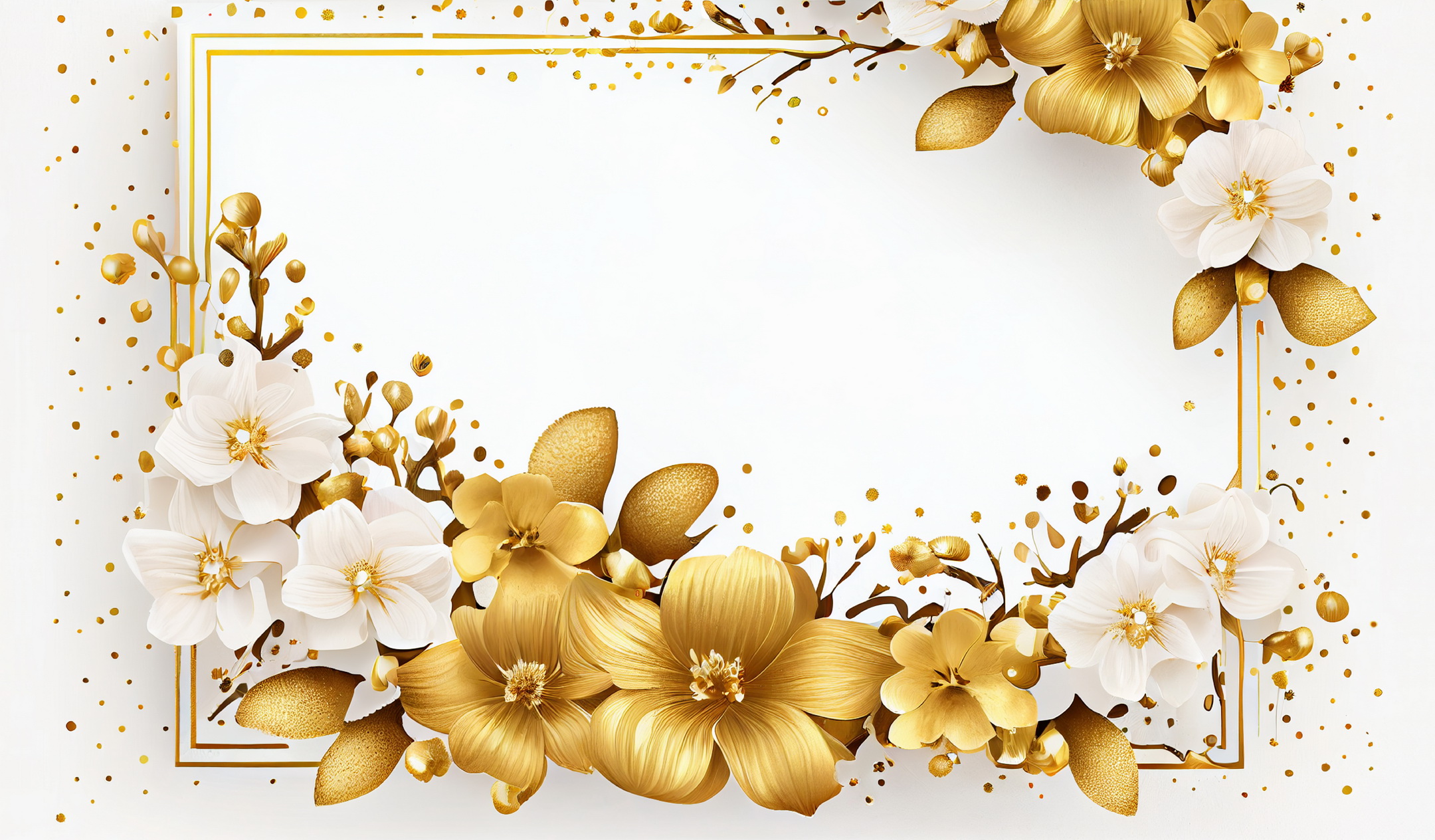 Floral Frame Graphics Elemet (228)