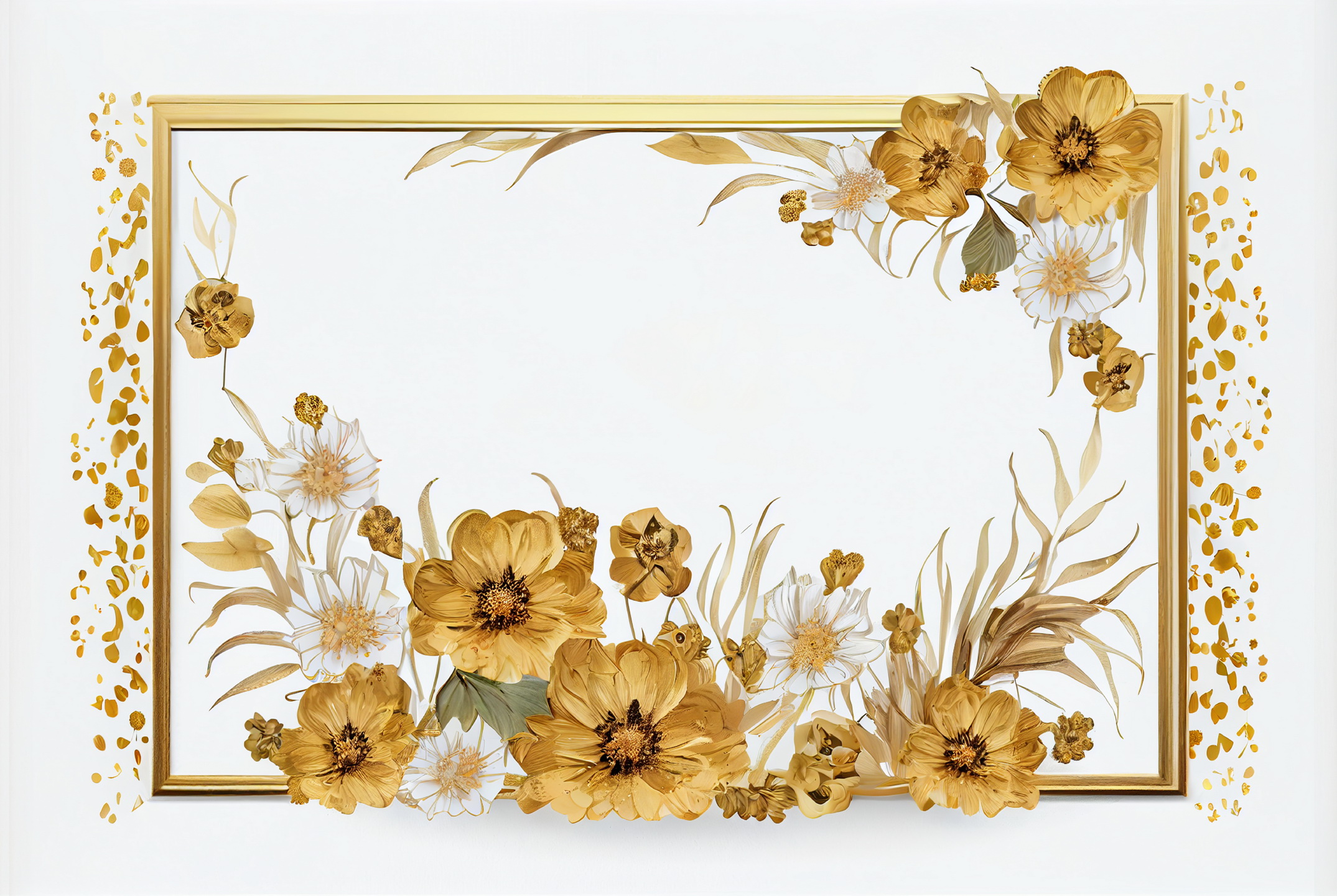 Floral Frame Graphics Elemet (234)