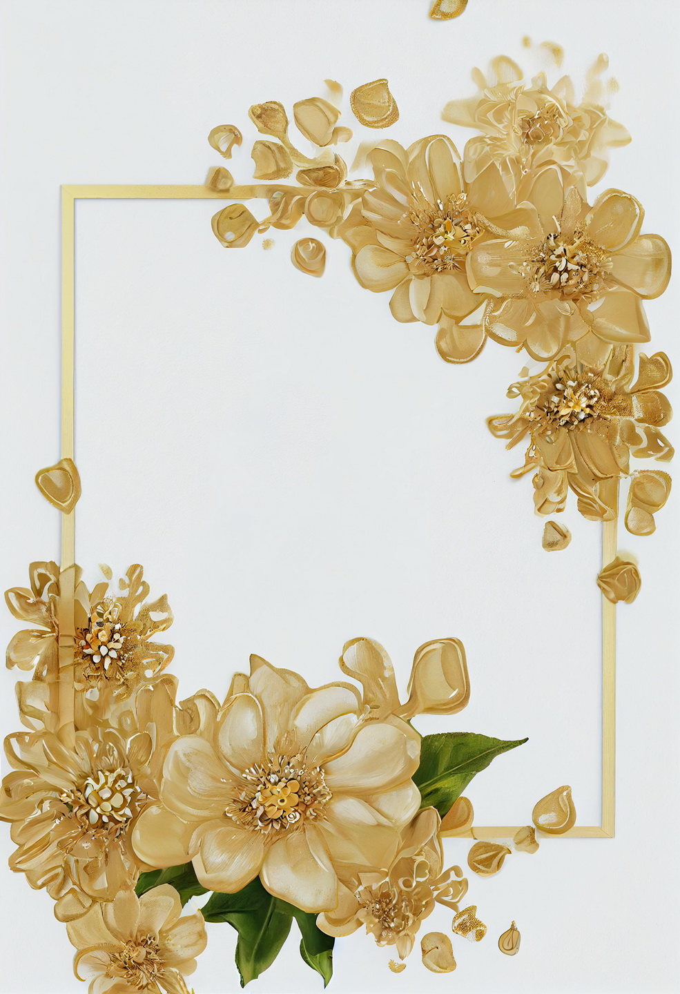 Floral Frame Graphics Elemet (237)