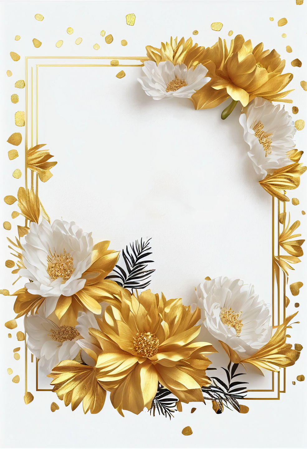 Floral Frame Graphics Elemet (256)