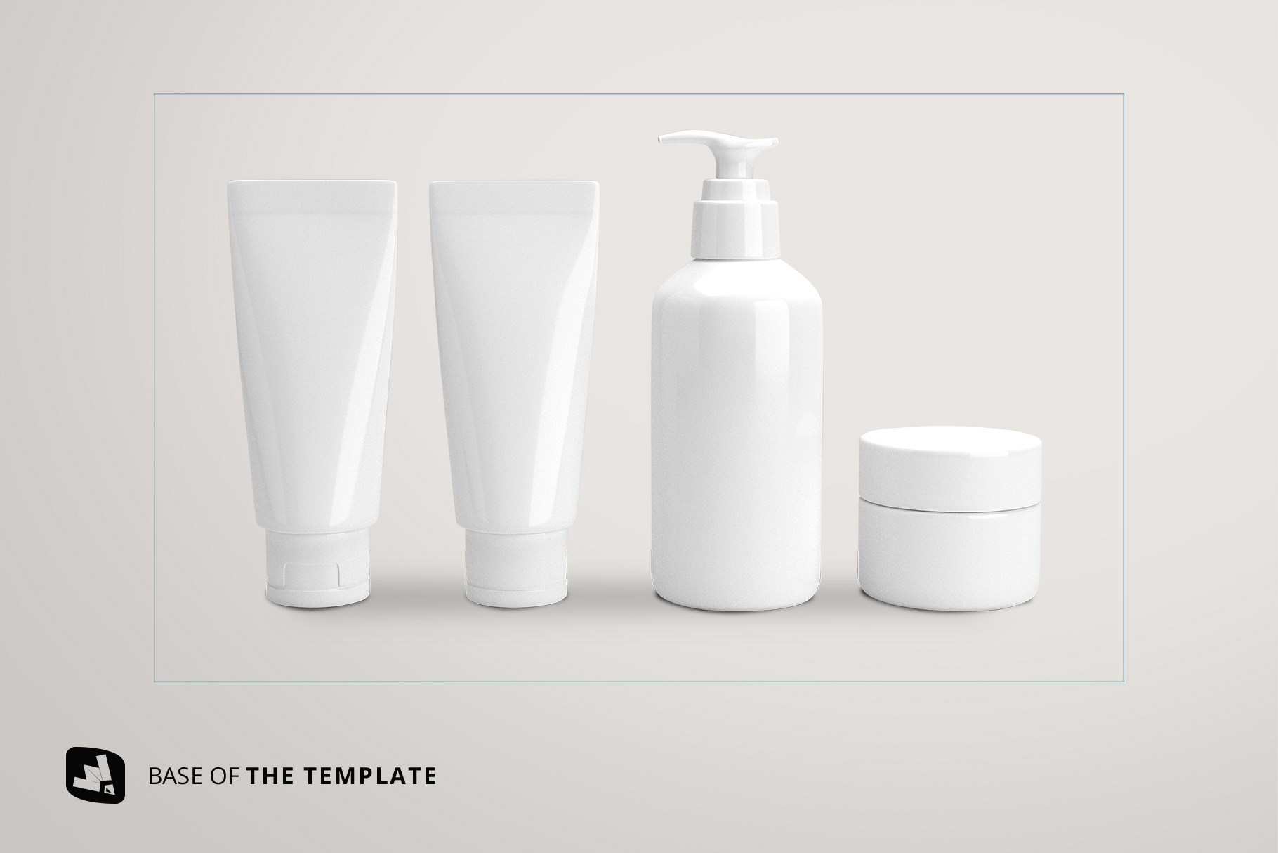 beauty product packging set mockup image preview