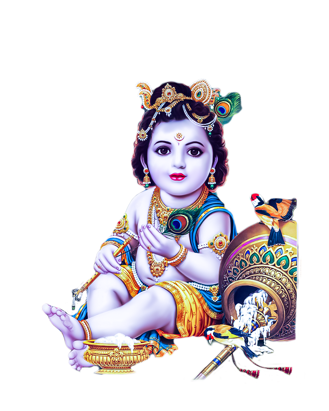 Krishna PNG Image Element (3)