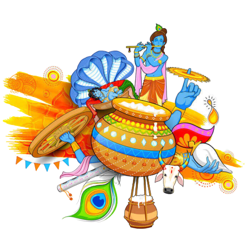Krishna PNG Image Element (9)