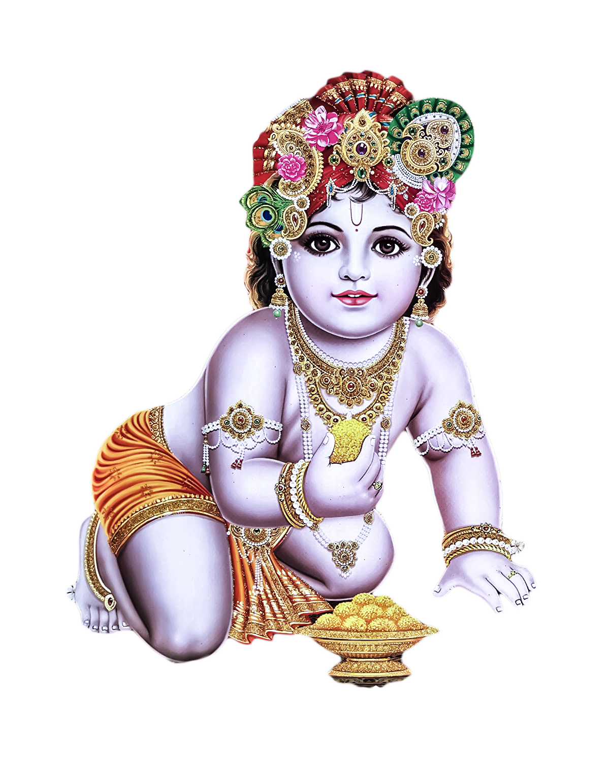 Krishna PNG Image Element (36)