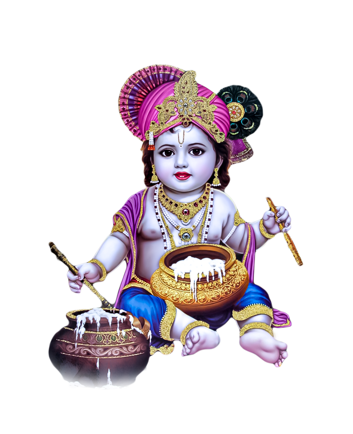 Krishna PNG Image Element (39)