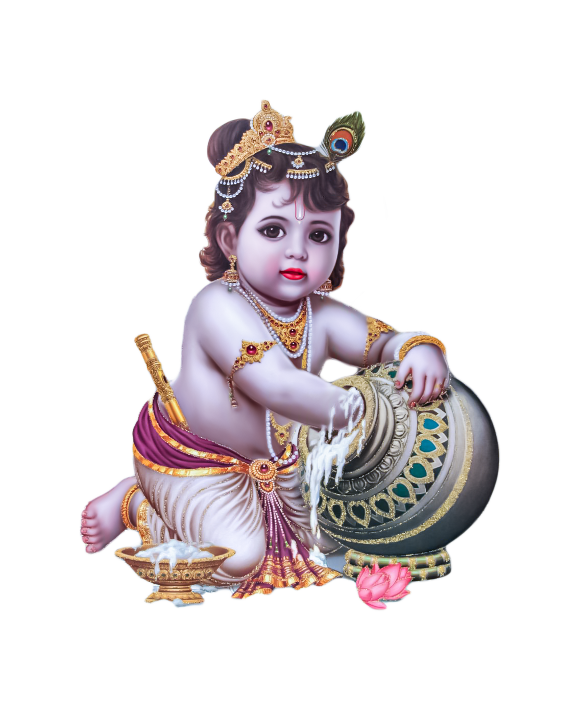 Krishna PNG Image Element (41)