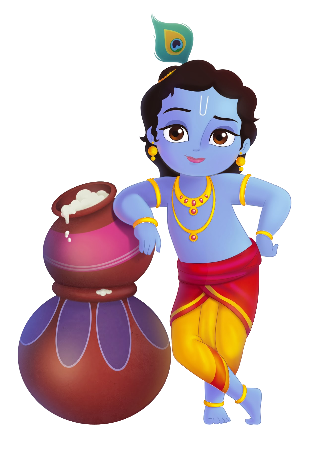 Krishna PNG Image Element (50)
