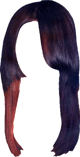 Women False Hair PNG Makeup Element (4)