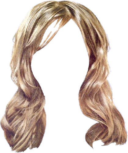 Women False Hair PNG Makeup Element (5)