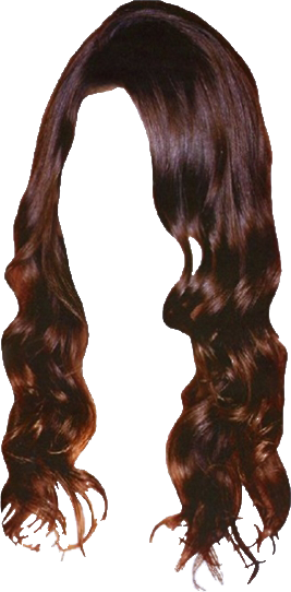 Women False Hair PNG Makeup Element (6)