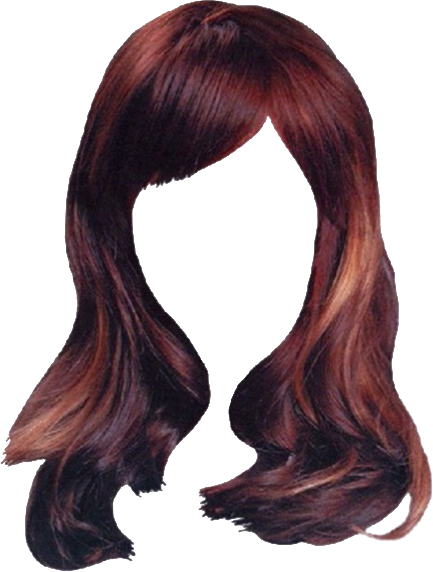Women False Hair PNG Makeup Element (10)