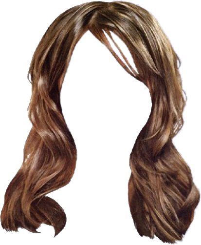 Women False Hair PNG Makeup Element (11)