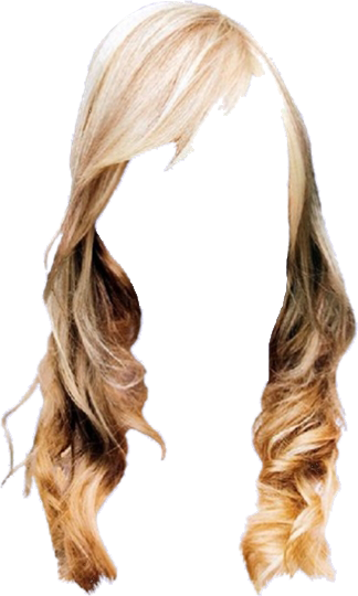 Women False Hair PNG Makeup Element (15)