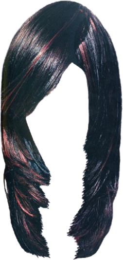Women False Hair PNG Makeup Element (16)