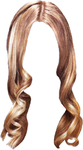 Women False Hair PNG Makeup Element (26)
