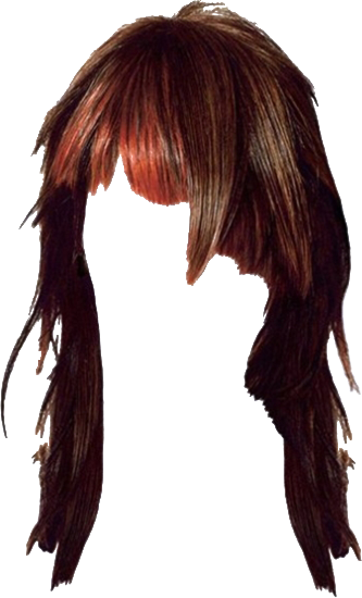 Women False Hair PNG Makeup Element (27)