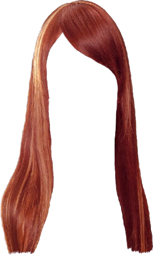 Women False Hair PNG Makeup Element (31)