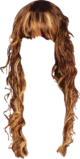 Women False Hair PNG Makeup Element (33)