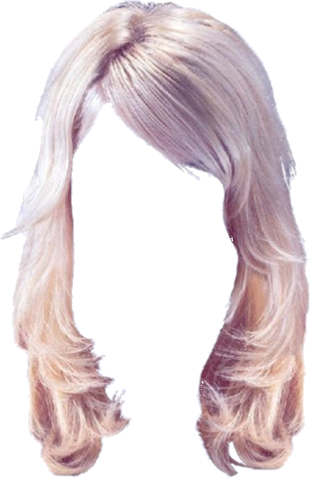 Women False Hair PNG Makeup Element (34)