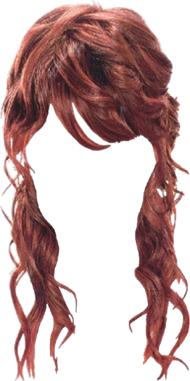 Women False Hair PNG Makeup Element (36)