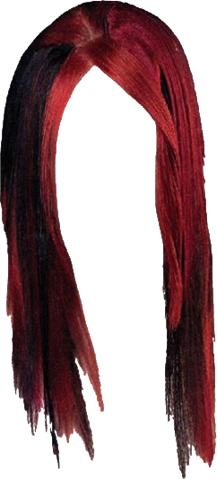 Women False Hair PNG Makeup Element (37)