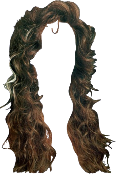 Women False Hair PNG Makeup Element (38)