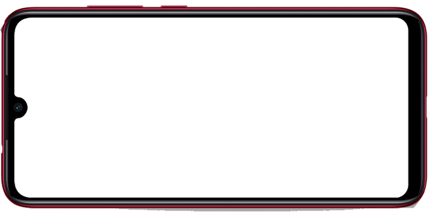 Smartphone Landscape Blank Screen