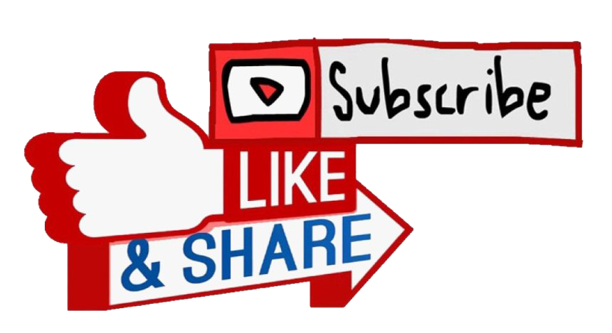 Subscribe Like & Share PNG Element