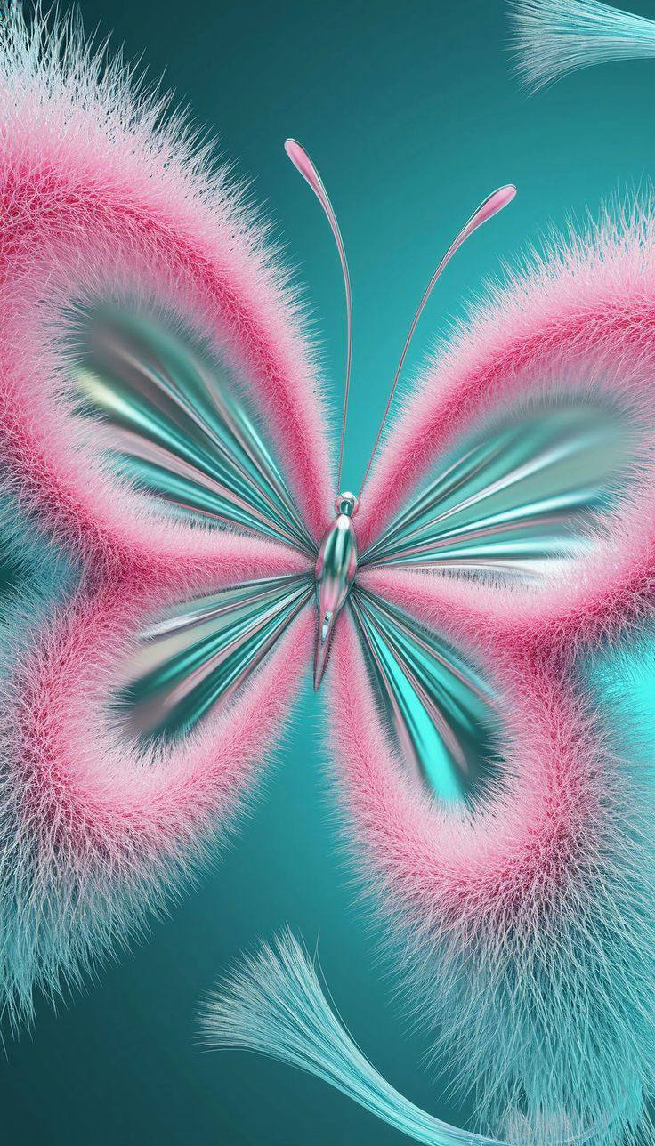 Coloured butterfly image