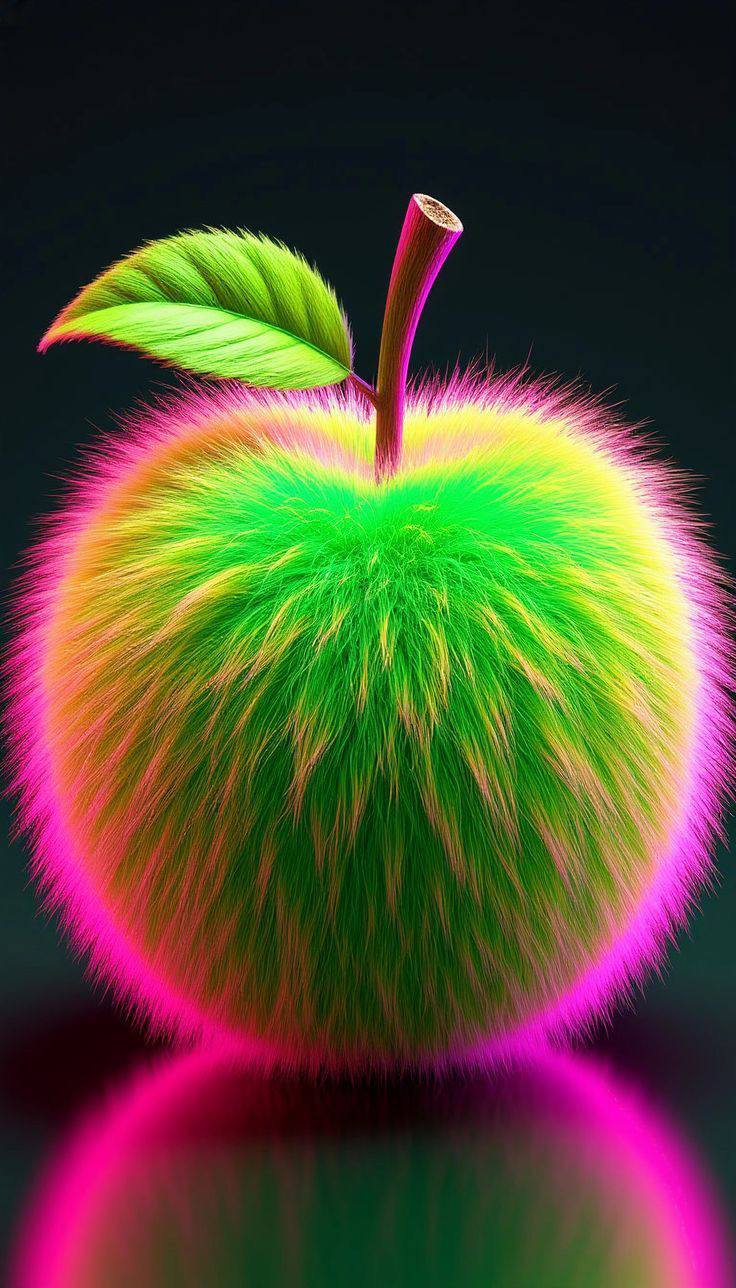 Creative glowing fruit