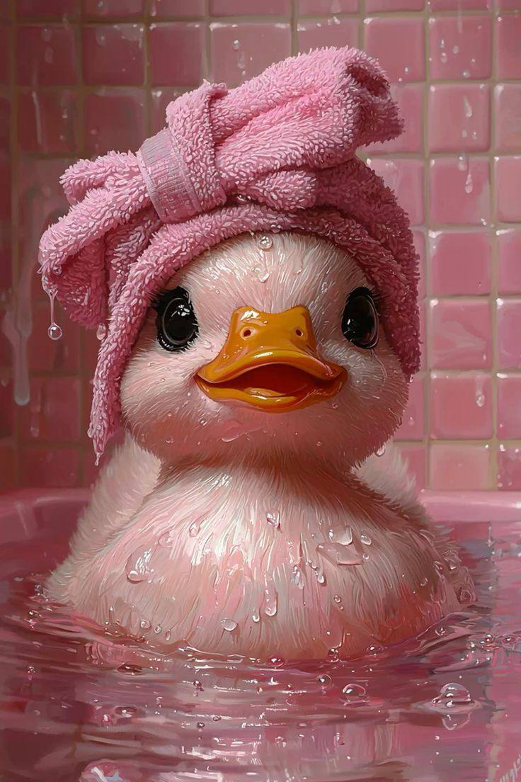Swiming duck doll image