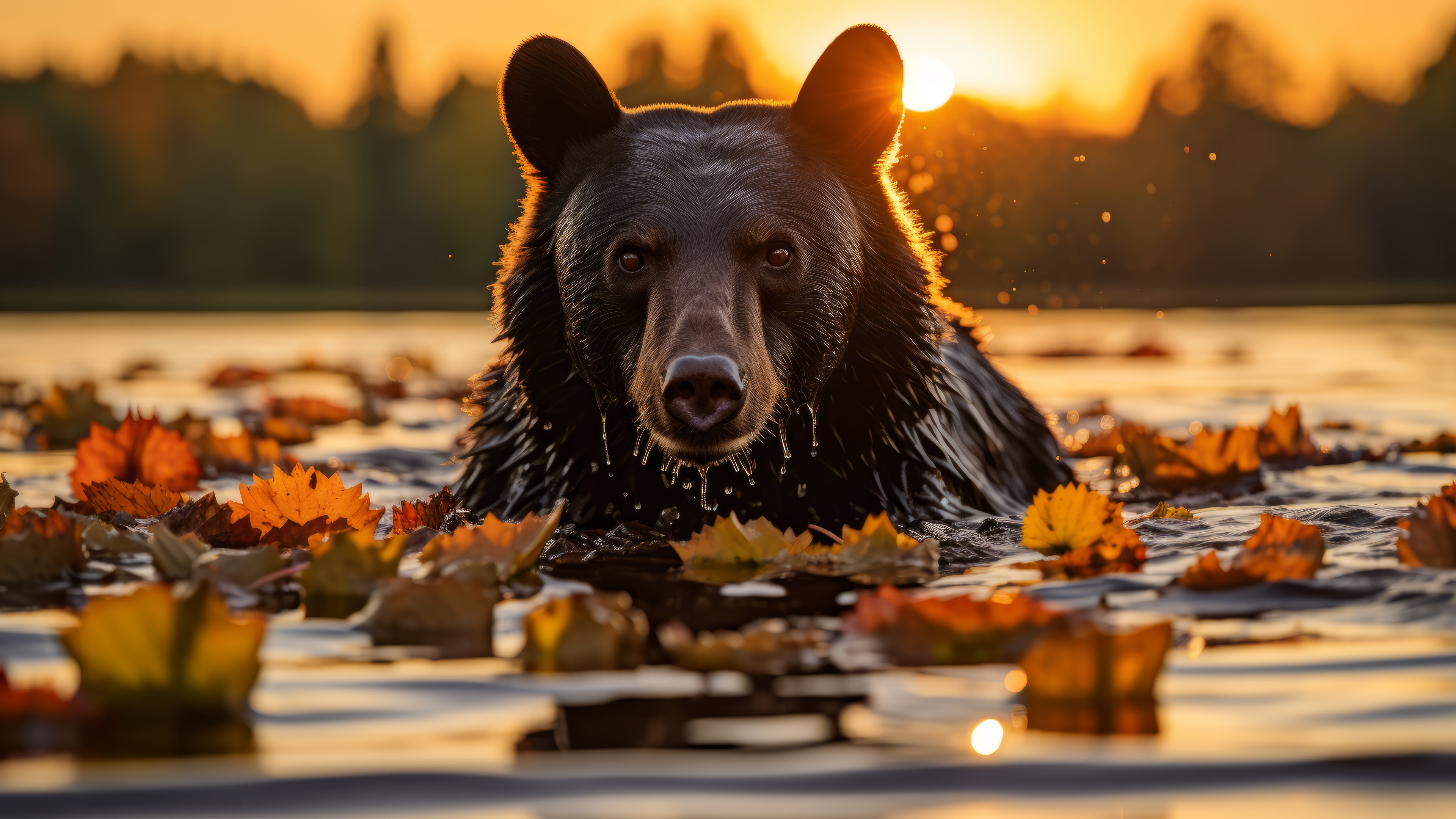 bear-sunset-animal-4k-wallpaper-uhdpaper.com-242@3@a 