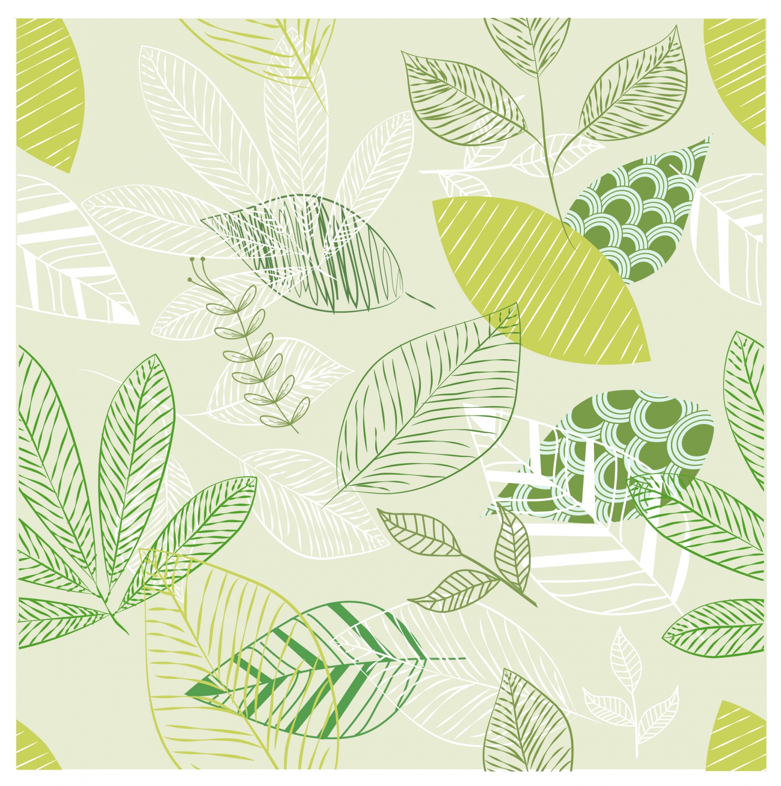 Seamless Leaf Pattern Design