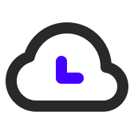 Cloud Clock - 192x192