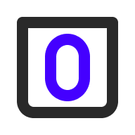 Number 0 Square - 192x192