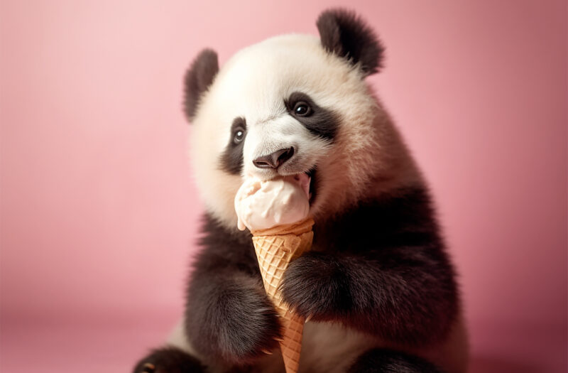 gratisography panda ice cream free stock photo 800x525