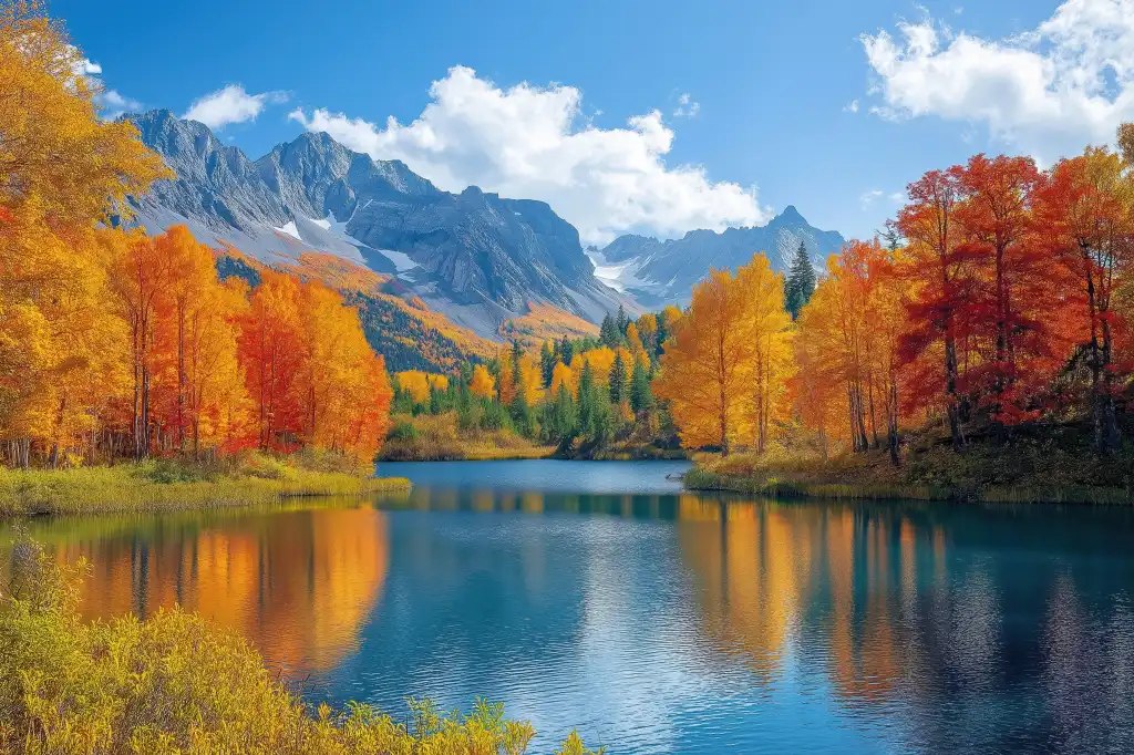 beautiful fall nature scenery free image