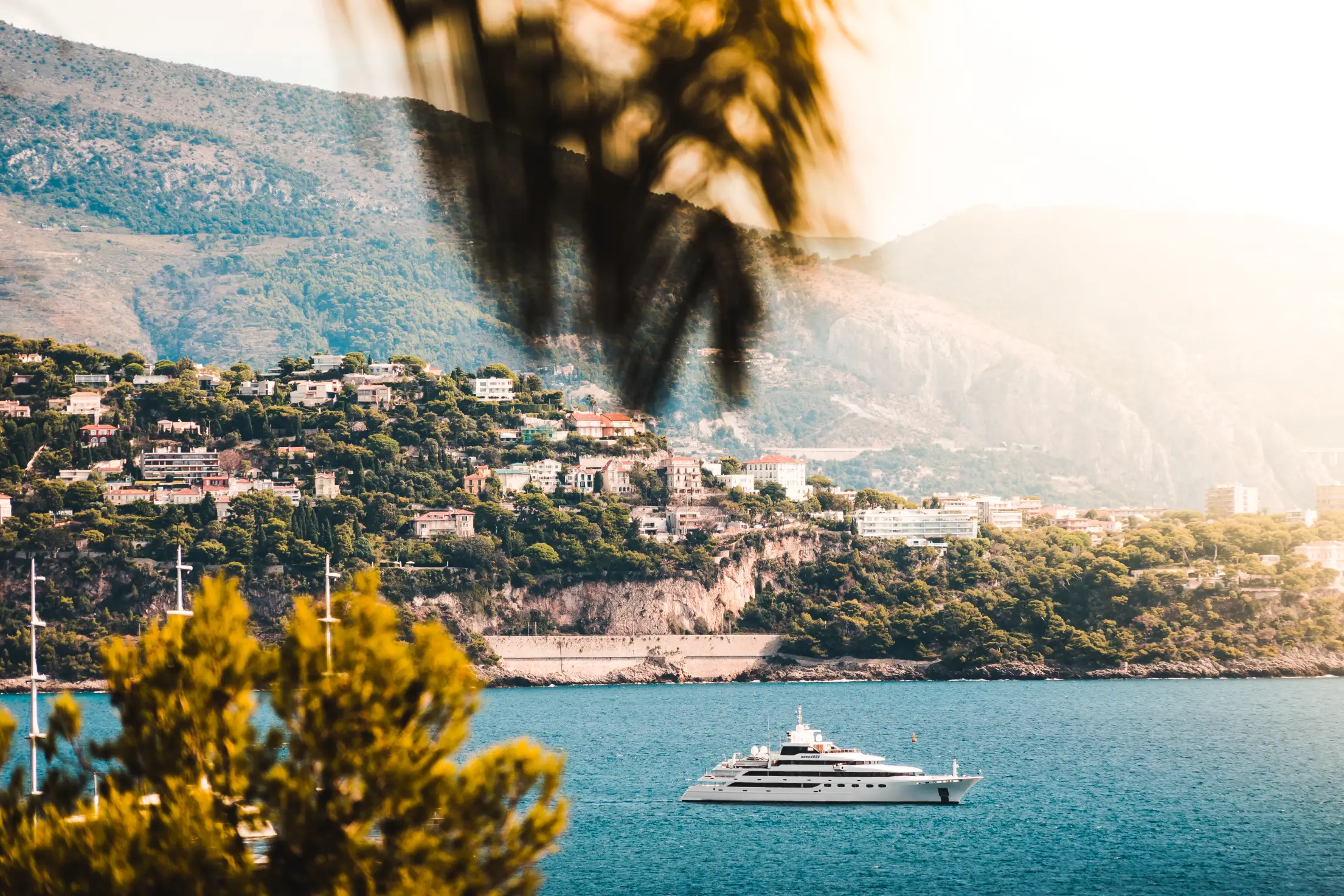 panoramic view of yacht in monaco free photo