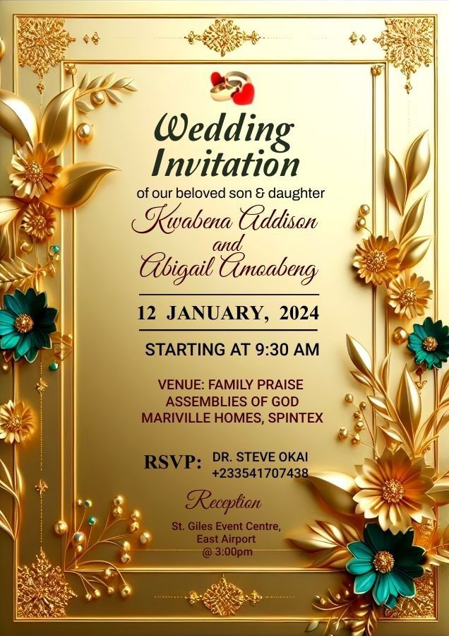 Wedding letter for Invitation wonderful